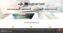 Desktop Screenshot of maasarbeit.com